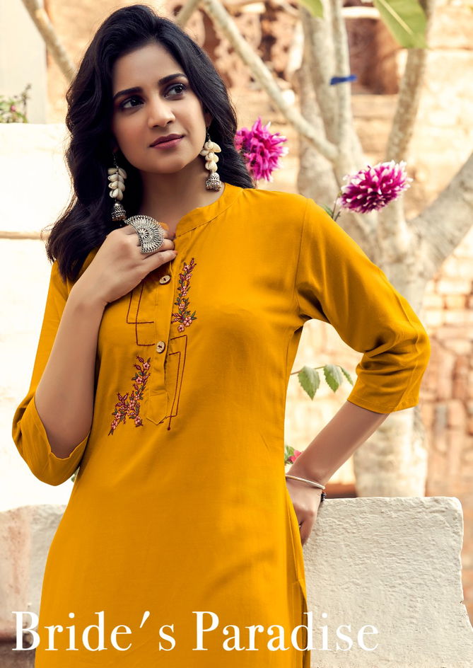 Banwery Mohini Latest Casual Wear Wear Embroidery Work Kurtis Collection